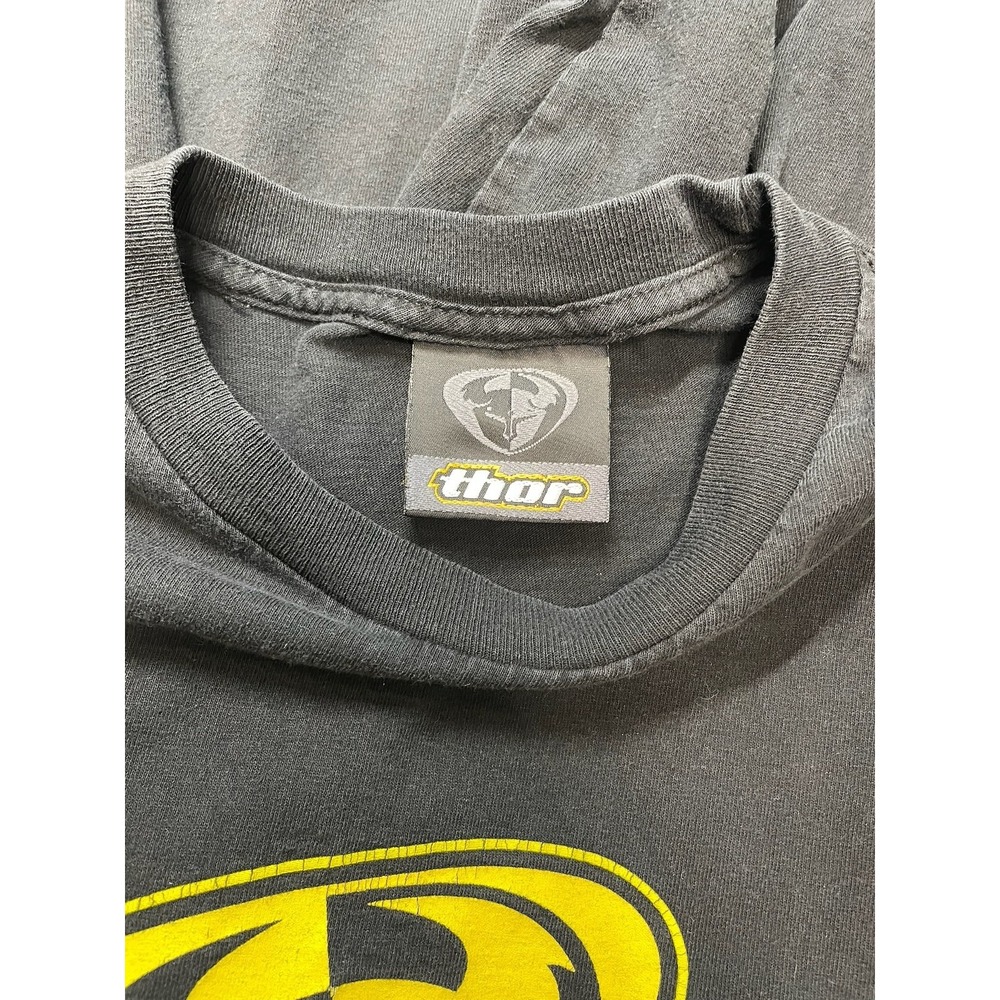VTG Thor Motocross Long Sleeve T Shirt Size XL Streetwear Skater Sleeve Hit - Picture 3 of 4